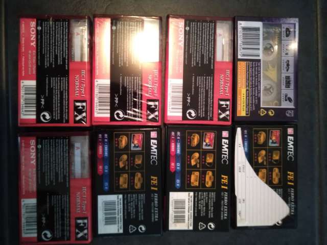 8 Blank Music Cassettes NEW / SONY PHILLIPS EMTEC $20 Blackwall 2256 ...