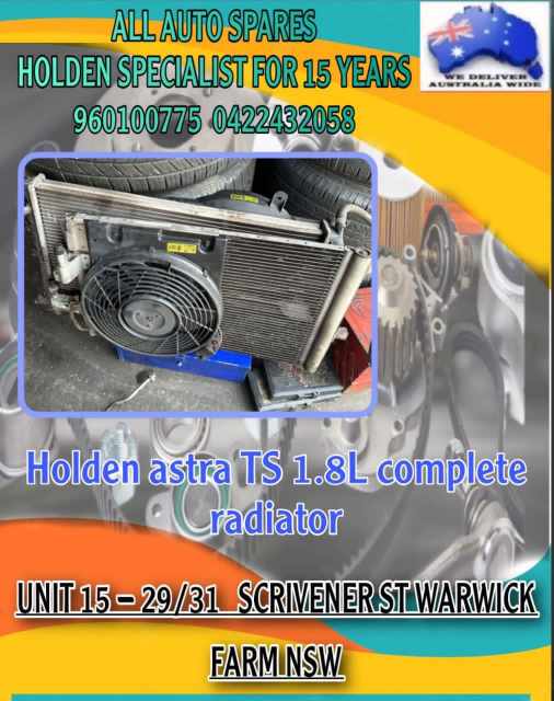 WRECKING ! HOLDEN ASTRA TS RADIATOR complete 1.8 litre Wrecking