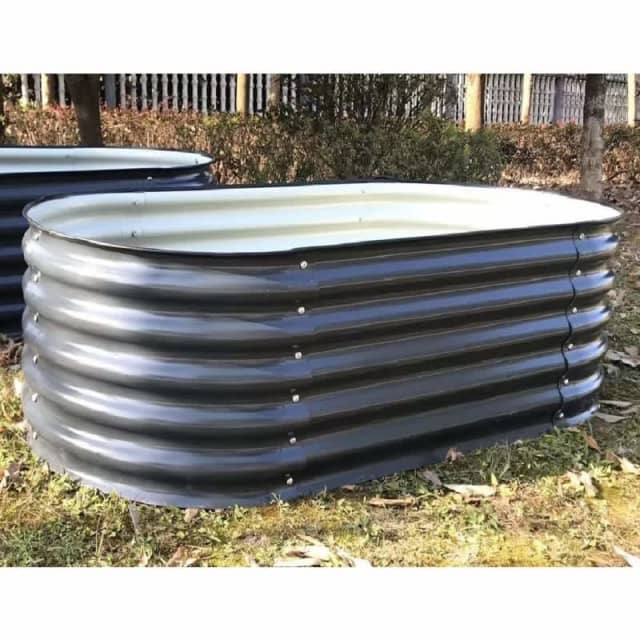 XL Galvanised Raised Garden Bed W/T Stainless Steel Bolts Nuts 77214