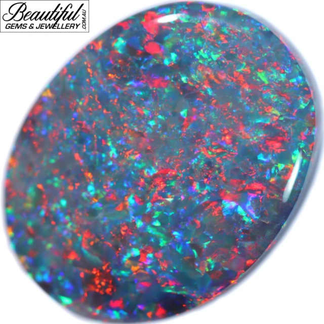 11 Carats Black Opal from Lightning Ridge Australia with Stuningly Bea