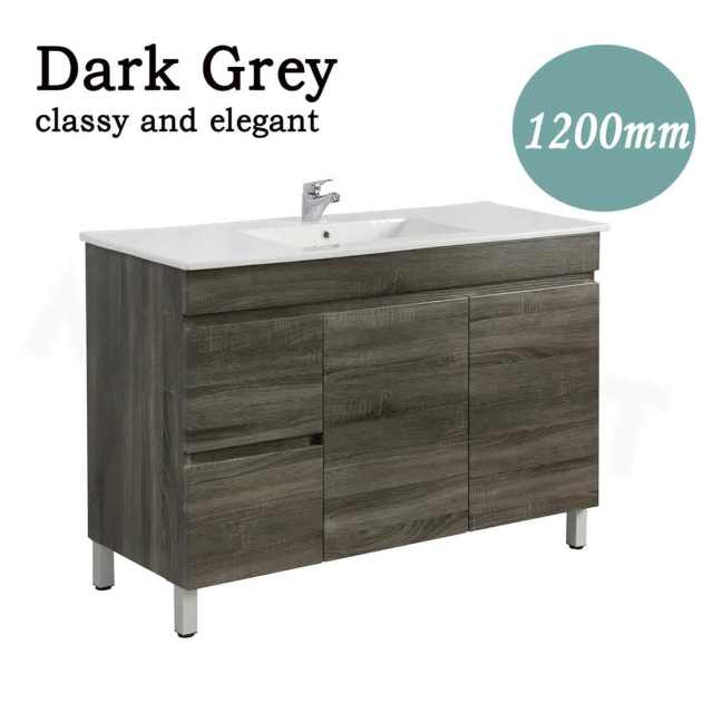 My Depot 1200mm Basin Freestanding Bathroom Vanity With Legs Dark Grey