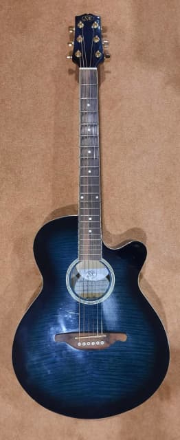 sx essex custom acoustic guitar