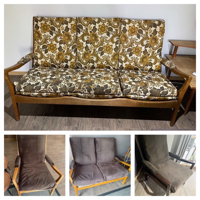 MCM mid century retro Cintique 4 piece lounge suite 1960’s Sofas