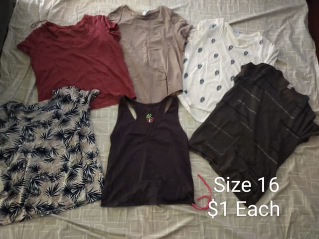 LOT Size 14 Ladies Clothing - 24 Items - Dresses, Tops & Trousers