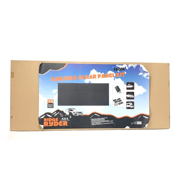 Ridge Ryder 4x4 160W Caravan Solar Panel Kit (580635) Caravan