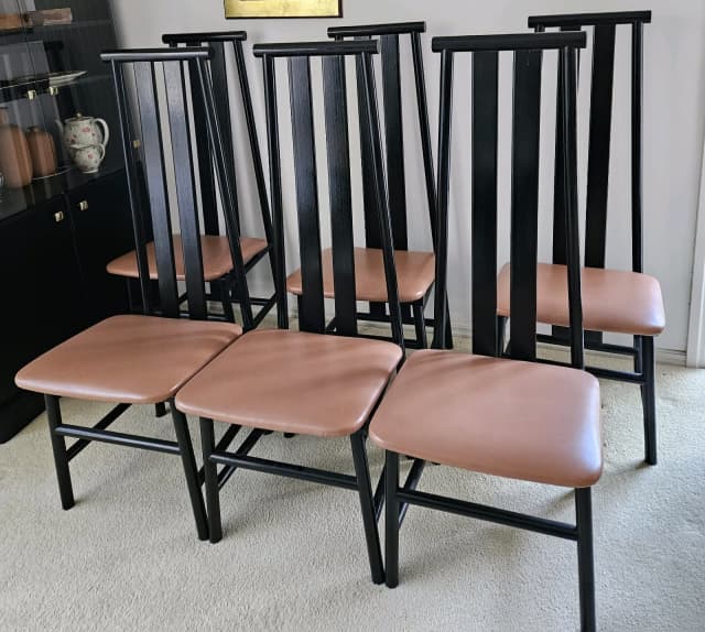 STUNNING Designer Anna Sarian 80s Chairs x6. 300 Each. Dining Chairs