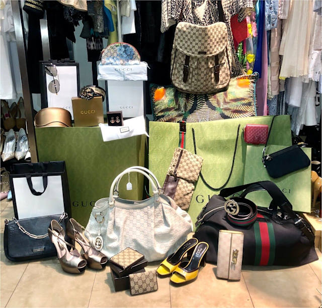 GUCCI Authentic New Preloved Bags Belts Wallets Shoes Clothes Earrings