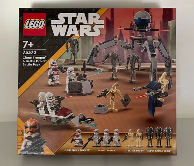 Sealed Lego 75372 Clone Trooper And Battle Droid Battle Pack Star