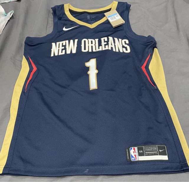 Nike Logo Zion Williamson New Orleans Pelicans Icon Swingman Jersey