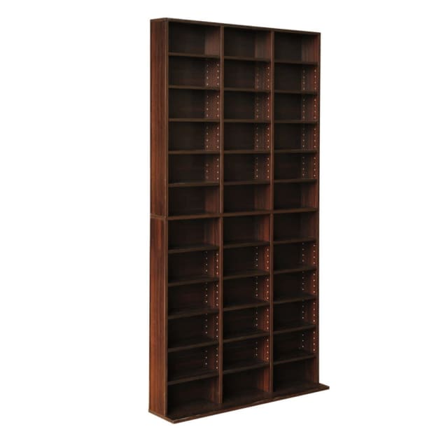 Adjustable Book Storage Shelf Rack Unit Expresso Bookcases