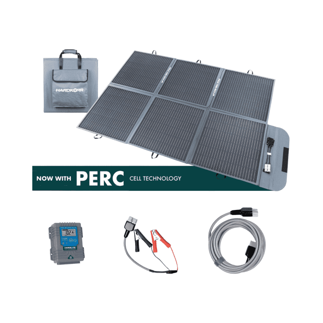💥 Hardkorr 200W Portable Solar Blanket & 15A Smart Solar Regulator