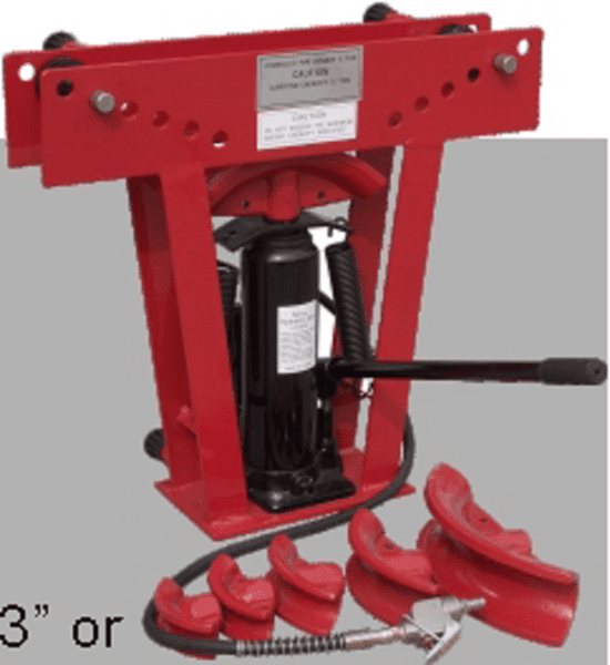 PIPE BENDER 16,000 kg w Air Hydraulic VERTICAL ONLY No.PIPEQ16AIR CD1