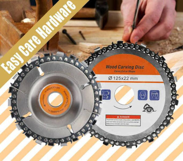 4" 5" Angle Grinding Wood Carving Disc Woodworking Chain Grinder Saw Power Tools Gumtree