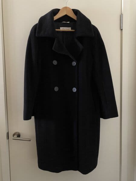 Vintage Max Mara Italy Black Cashmere Wool Coat Us Jackets Coats In Prahran Vic Gumtree