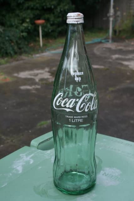 CocaCola 1 litre glass bottle