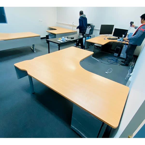 Our price 180 RRP 600 Office Corner Desk with privacy screen Desks