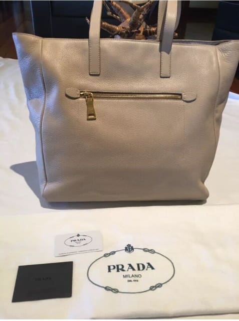 Authentic PRADA  BR4711 164 Leather Cream SABBIA Tote Large | Bags  | Gumtree Australia Eastern Suburbs - Dover Heights | 1261645254