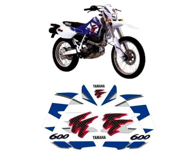 YAMAHA 4WL TT600 MOTOCROSS 1995 FAIRING GRAPHIC DECALS KIT Motorcycle