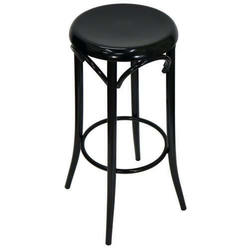 76cm high Black Metal Bentwood Commercial Bar Stool Replica