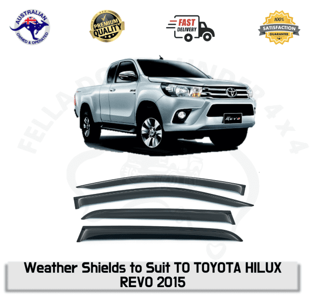 Weather Shields Weathershields Side Visors To Suit Hilux N80 15-22 ...