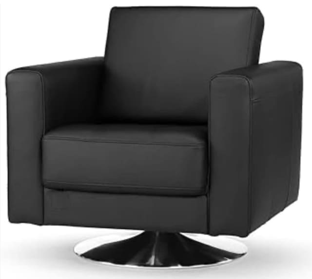 Nick Scali Black Leather Swivel Chair Armchairs Gumtree Australia