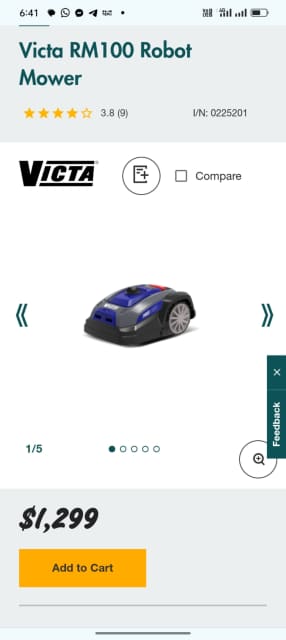 Victa robot mower outlet rm100