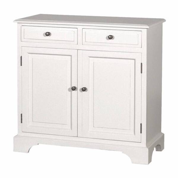 French Provincial Classic Buffet in White 2 Sections
