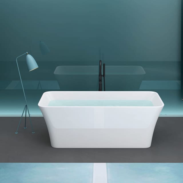 1500x750x580mm Square Curve Shape Bathtub Freestanding Acrylic Bathtub