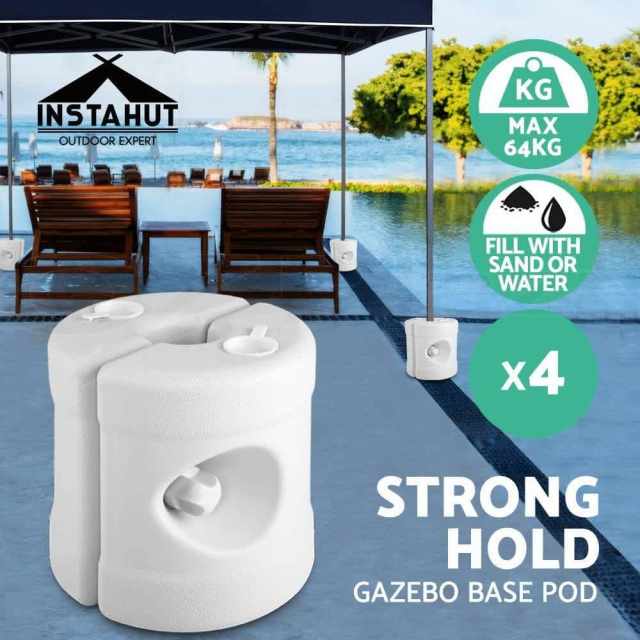 Instahut Gazebo Pop Up Marquee Outdoor Base Pod Kit Wedding Tent Canop