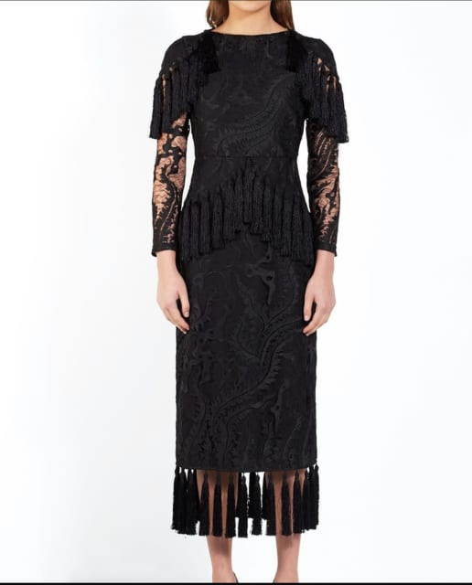 Torrance Victoria Tassel Dress Size 14