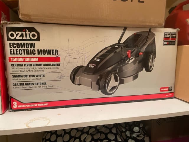 Ozito 1500w 360mm lawn mower online review