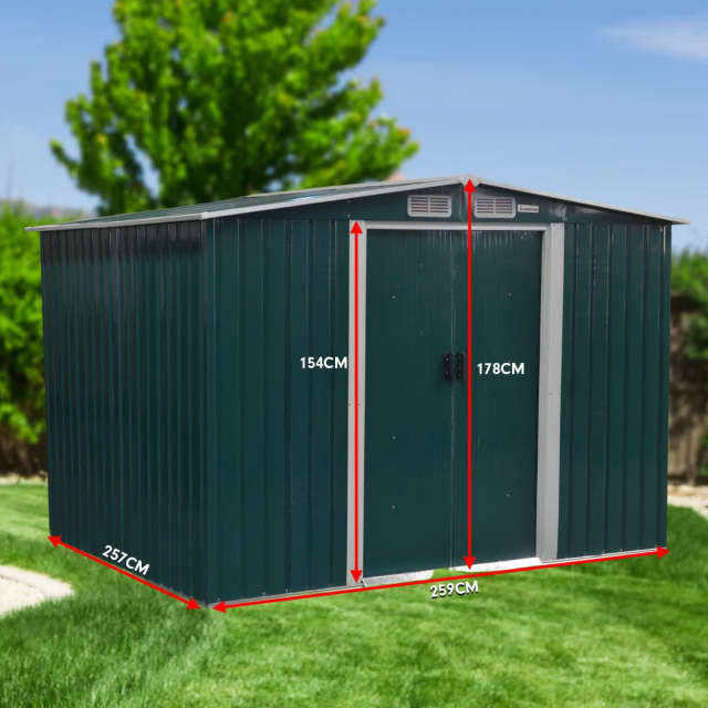 The perfect solution to all your backyard storage needs, the 8ft x 8ft