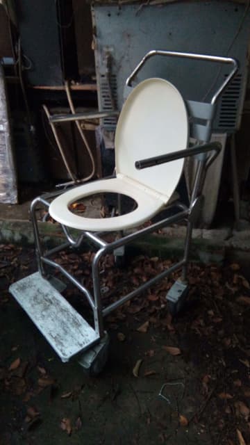 COMMODE SHOWER CHAIR OVER TOILET WHEELCHAIR WHEEL CHAIR | Miscellaneous ...