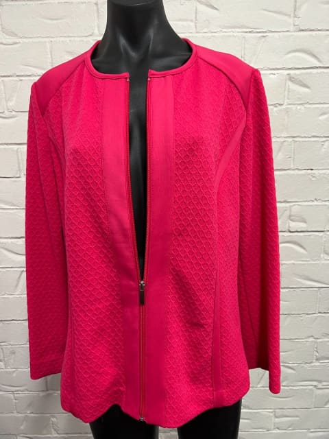 LADIES JACKET New WT Size MEDIUM/ 14 NONI B, CHIC & STYLISH -HOT PINK ...