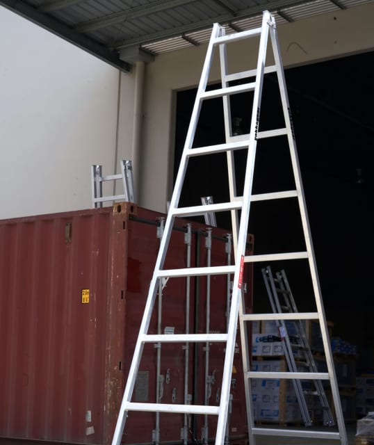 4.2m to 4.5m new trestle ladder aus aluminium scaffold canberra