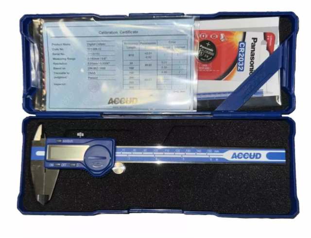 ACCUD Digital Caliper 150mm Dual Scale Vernier AC-111-006-12 (NEW ...