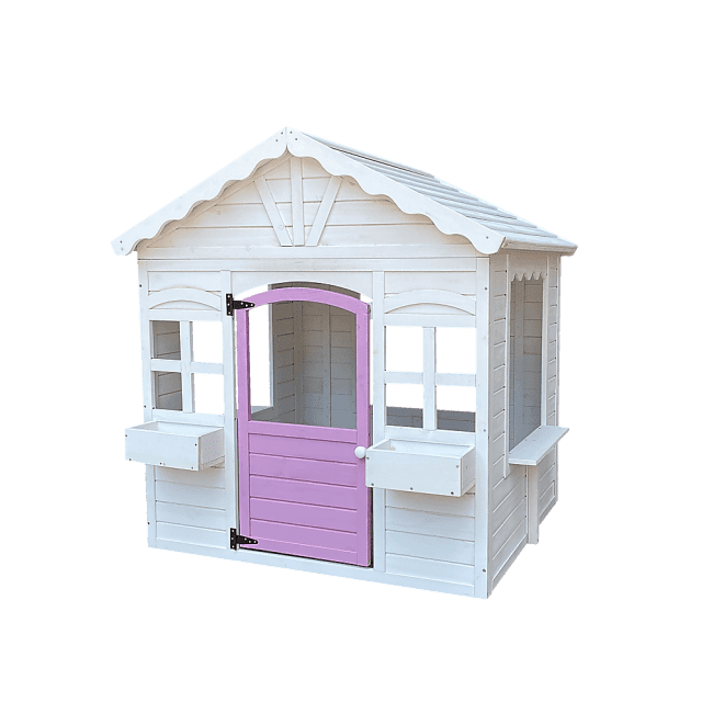 Cubby House Kids Wooden Outdoor Playhouse Cottage Toys Outdoor