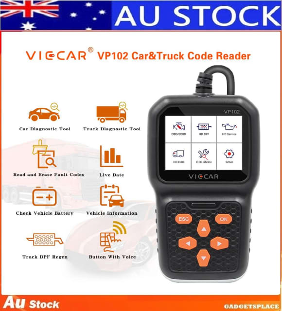 Monitor Emission Control Systems, Quick Check Car trouble Codes & Erase Engine Fault Code Universal With Free Carrying Case OBD 2 Scanner with Car Battery Monitor Karfans K120 Vehicle Code Reader 