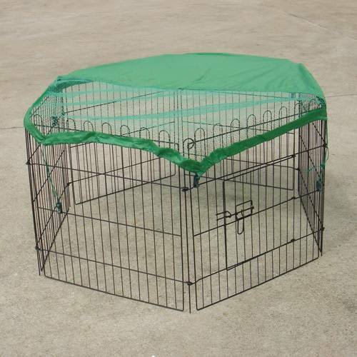 24" x 6 Panels Pet Playpen Fold Exercise Cage Fence Enclosure Pet