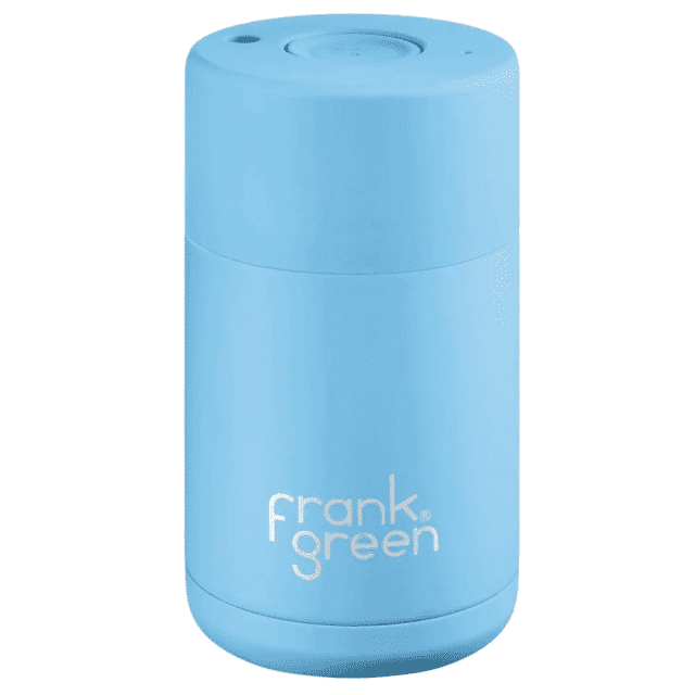 RRP$45 New in Box Frank Green Ceramic Reusable Cup in Sky Blue 295ml ...