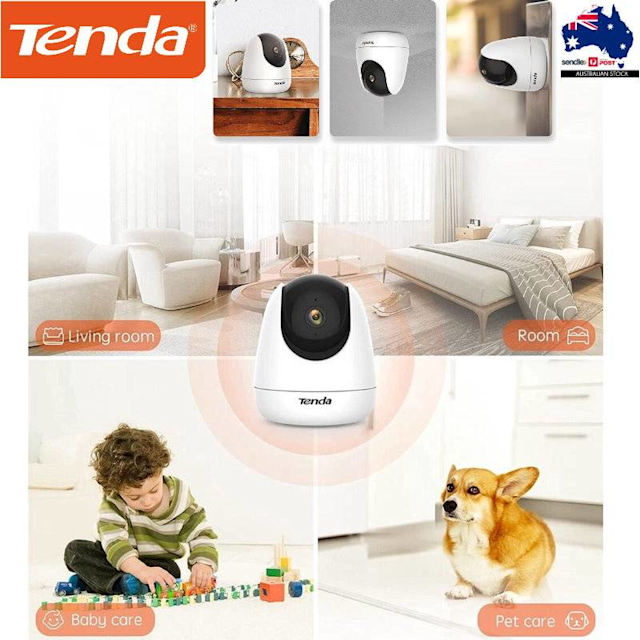 NEW Tenda CP3 Full HD 2MP Wireless Pan/Tilt Security Camera Video