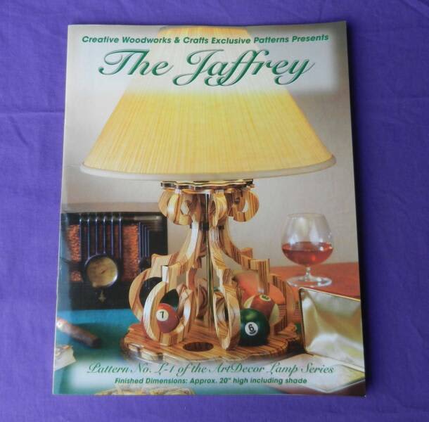Wooden Lamp Pattern Book DIY Woodwork Craft The Jaffery Table & Desk