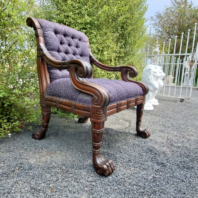 Stunning Egyptian Throne Armchairs Gumtree Australia Kentish Area