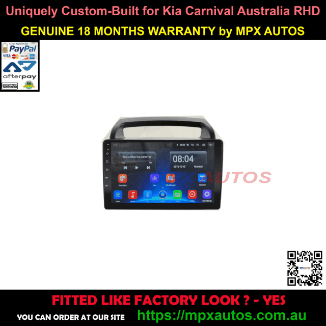 CAMERA FULL HD WIRELESS APPLE CARPLAY KIA CARNIVAL 06 14 9'' HEADUNIT