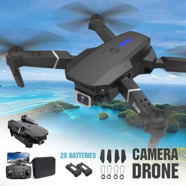 4K WIFI Drone HD Camera Dual lens Drones FPV Foldable Selfie RC Quadco