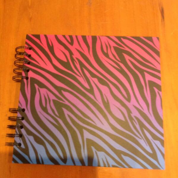 Recollections rainbow zebra print photo album. NEW. Nic's gifts Art