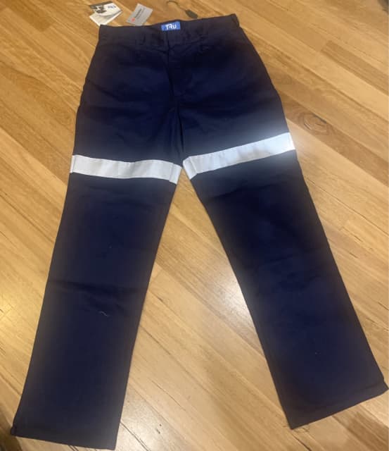 100% cotton fabric Construction work pants for men with reflective stripes  work trousers with reflective tape Hi vis workwear | Shopee Singapore