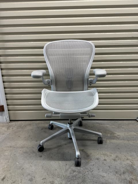 Buy Online Herman Miller Aeron Remastered Sizes B and C - Arms, Mineral  Frame, Satin Mineral Chassis and Base Australia