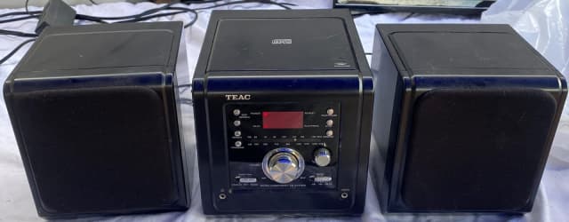 TEAC MC-D80MP-B Micro Hi-Fi Stereo System CD Player AM FM Radio Tuner ...