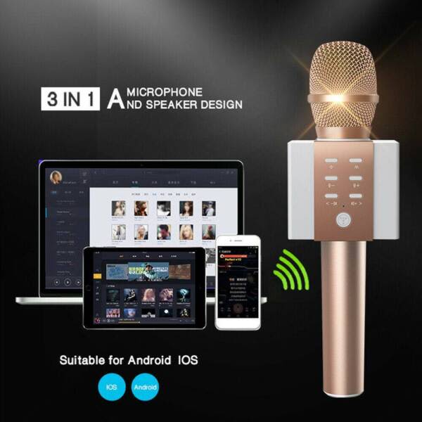 Wireless Handheld Bluetooth KTV Karaoke Microphone Speaker Mic Other